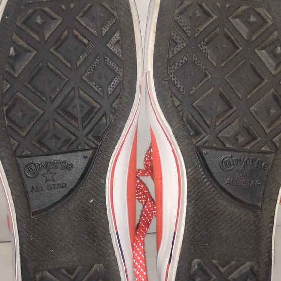 Converse All Star - Hi Top 153794F - shoe Size: 8 - Signal Red/White - - Picture 6 of 15